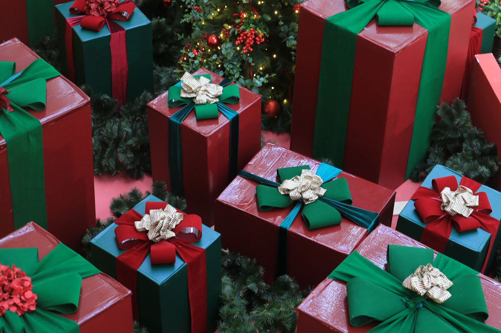 Regalos de Navidad envueltos