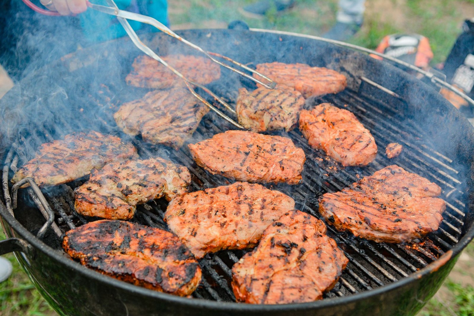 Barbacoa con carne a la brasa